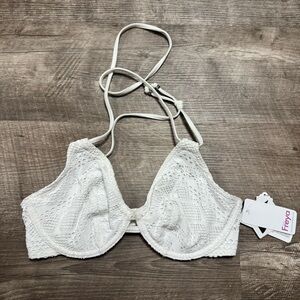 Freya White Bikini Top Size 32DD NWT